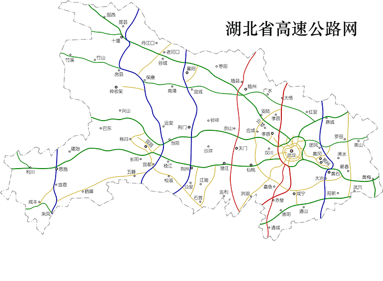 最新湖北高速公路地图