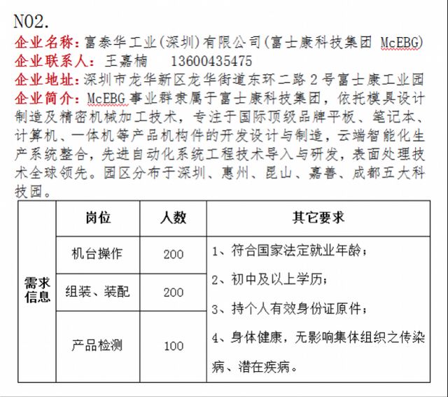 深圳龙华富士康最新招聘信息深度解读